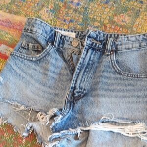 Zara Blue Denim Shorts